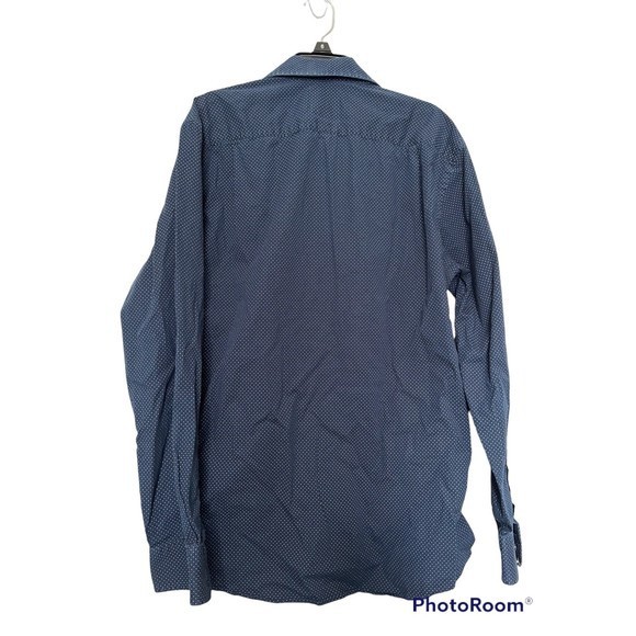 Ben Sherman dress Shirt L 16-16.5 Navy blue - Picture 2 of 4